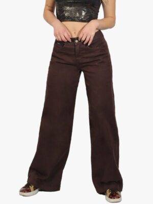 PANTALON ELASTICADO CAFE CHOCOLATE JEANS ELASTICADO NUEVO