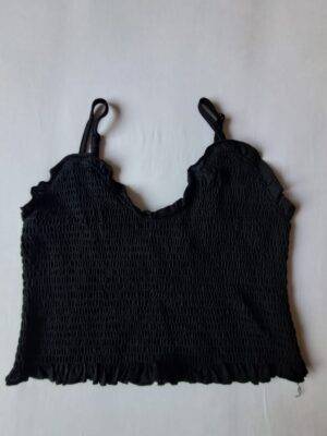 TOP ELASTICADO NEGRO TOP ELASTICADO