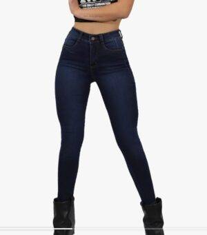 PANTALON TIRO ALTO ELASTICADO AZUL JEANS ELASTICADO TIRO ALTO NUEVO